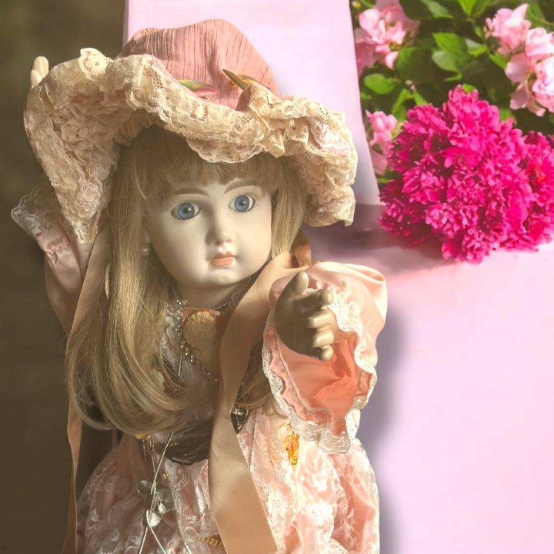 ビスクドール テート ジュモー デポゼ シェルカメオ アンティーク アクセ 綺麗