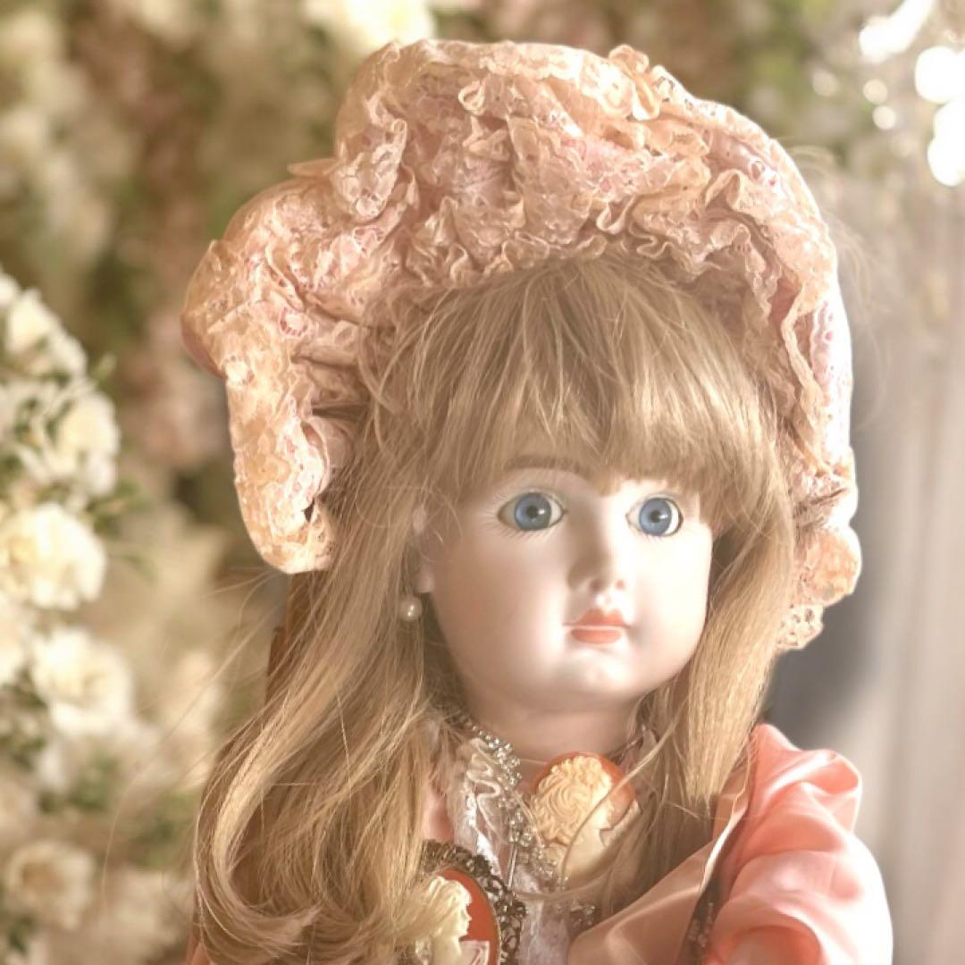 ビスクドール テート ジュモー デポゼ シェルカメオ アンティーク アクセ 綺麗