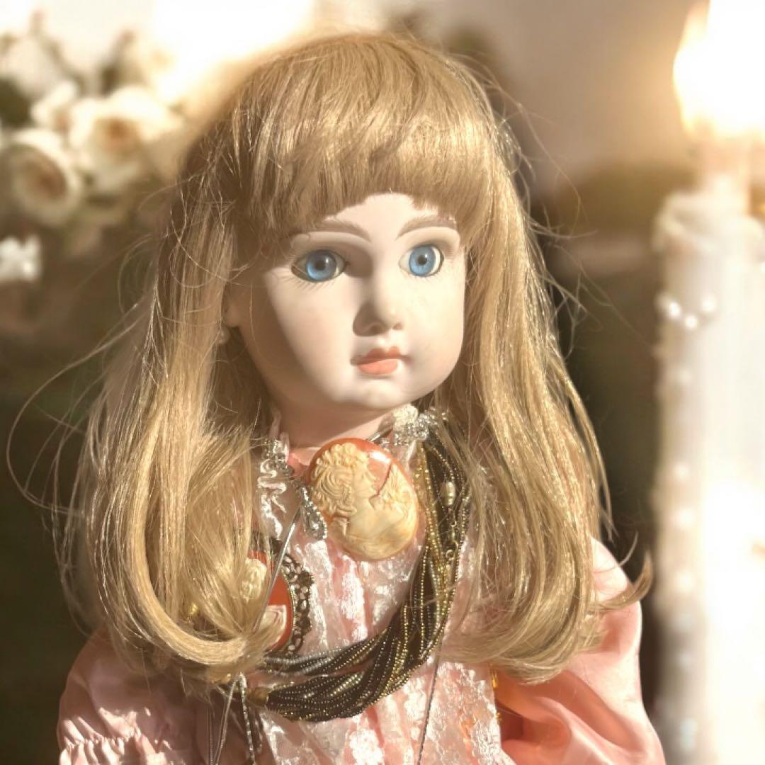 ビスクドール テート ジュモー デポゼ シェルカメオ アンティーク アクセ 綺麗