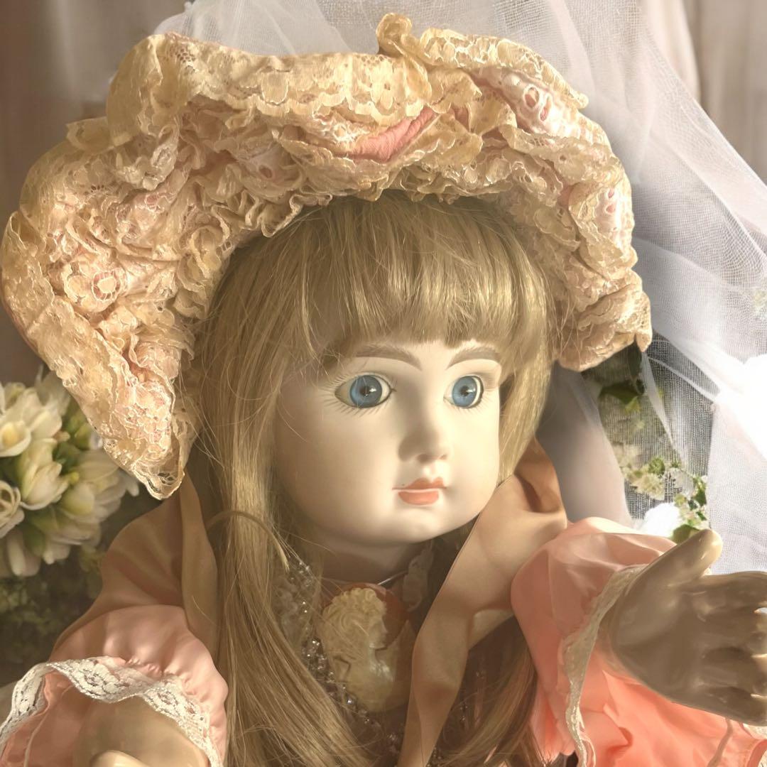 ビスクドール テート ジュモー デポゼ シェルカメオ アンティーク アクセ 綺麗