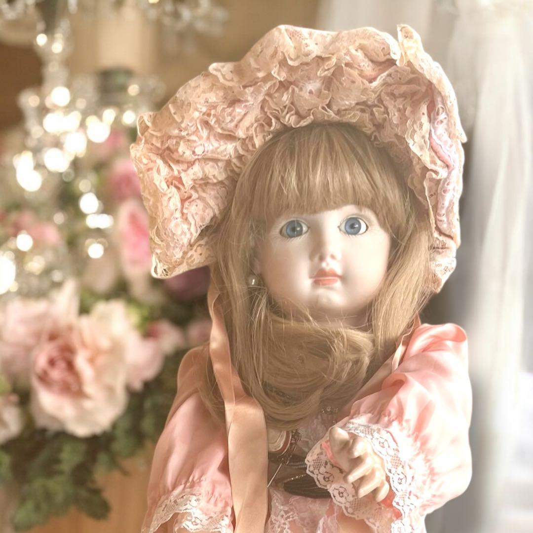 ビスクドール テート ジュモー デポゼ シェルカメオ アンティーク アクセ 綺麗