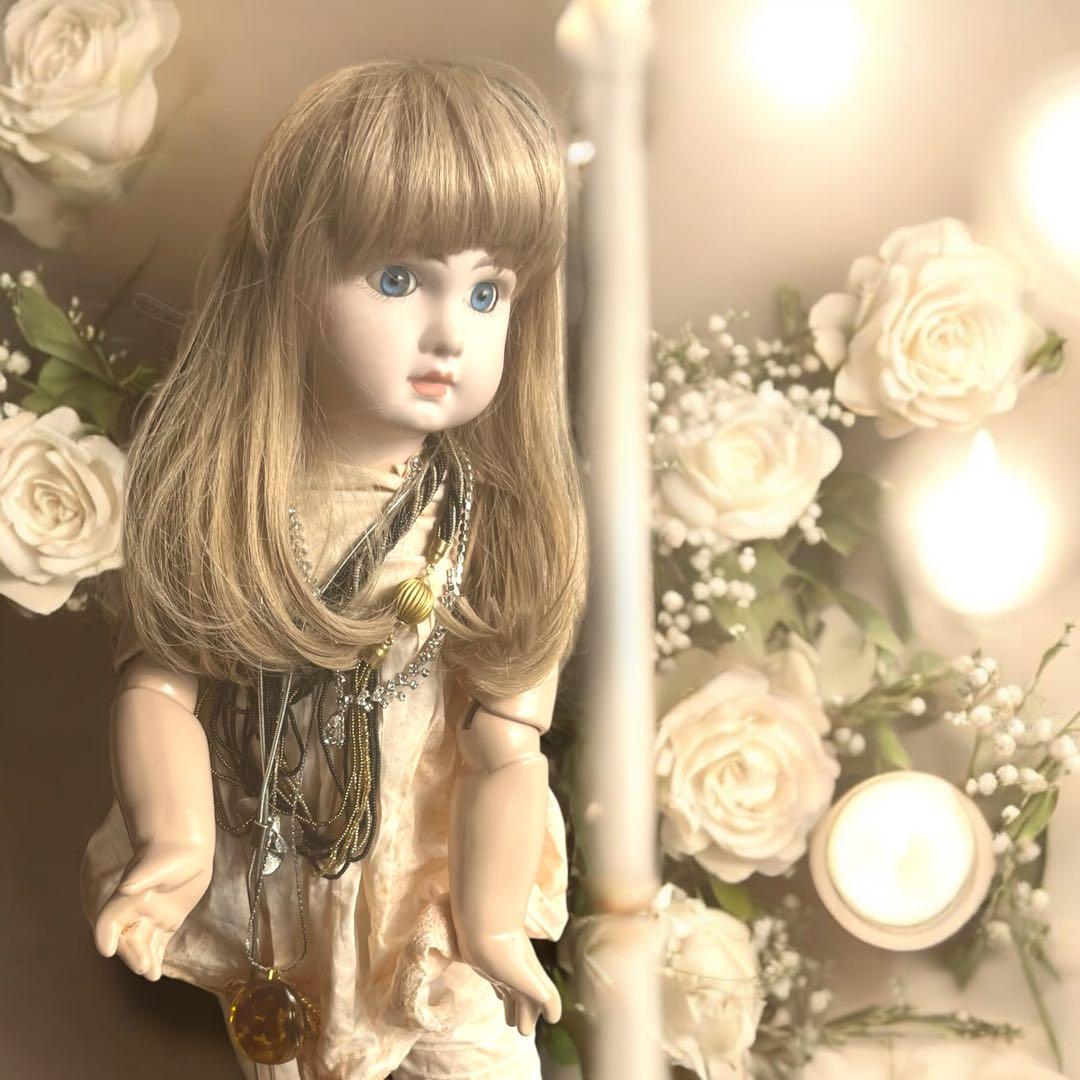 ビスクドール テート ジュモー デポゼ シェルカメオ アンティーク アクセ 綺麗