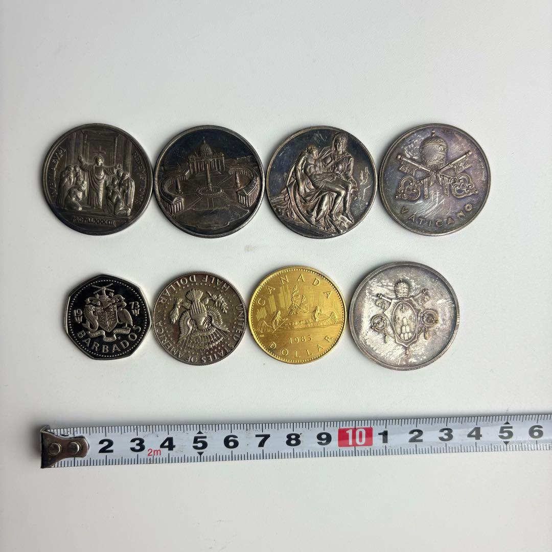 外国 アメリカ 硬貨 ドル カナダ エリザベス2世 いろいろ まとめ