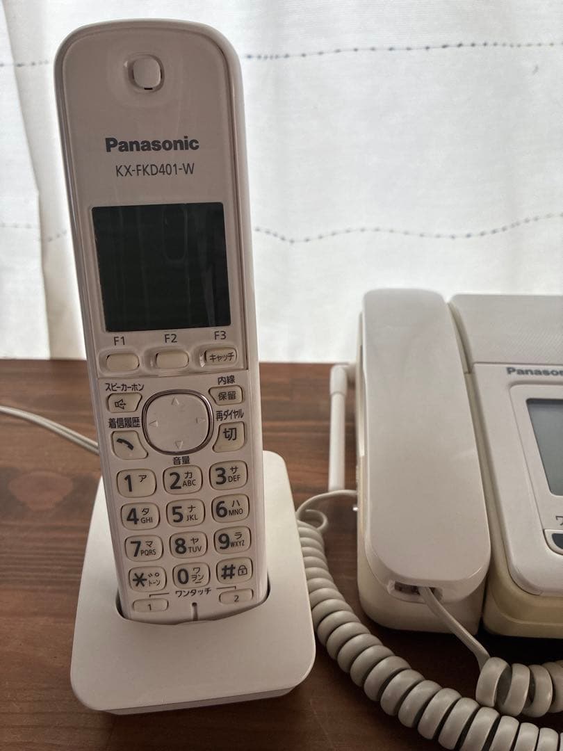 ファックスFAXコピー電話機子機PanasonicおたっくすKX−PD301-W