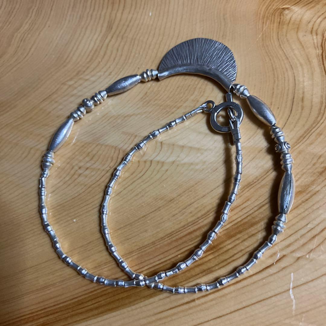 カレンシルバー　トライバルネックレス43cm