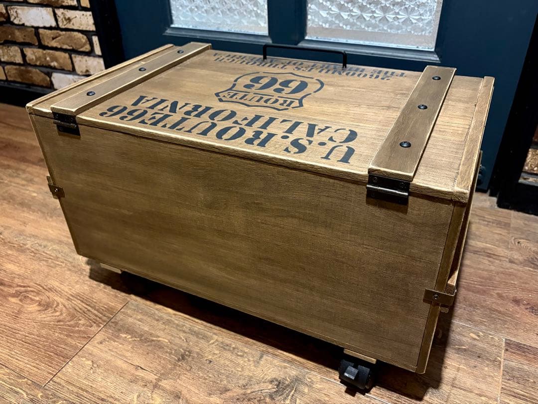 オーダー制作　男前インテリア　ROUTE66 ルート66 収納ボックス