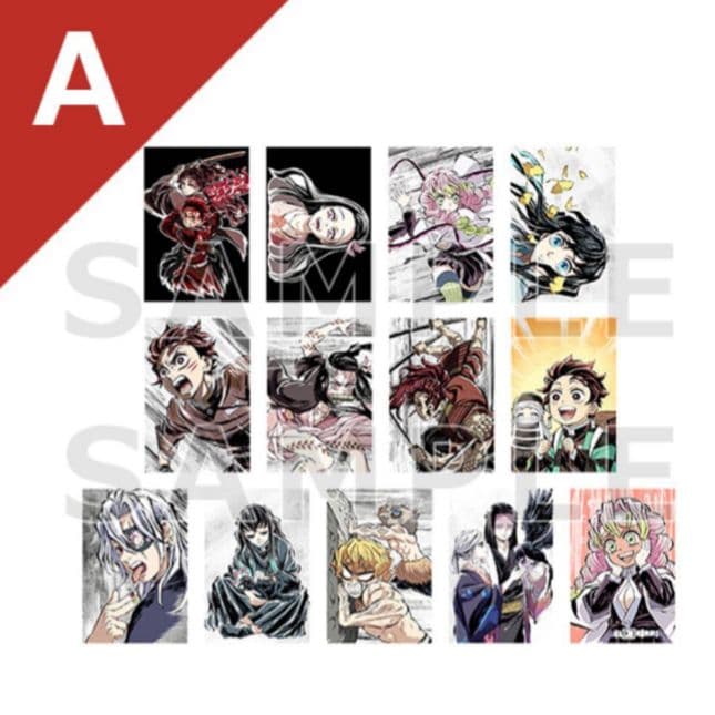 鬼滅の刃全集中展 幕間画ポストカードABCDコンプリート刀鍛冶の里編 柱稽古編
