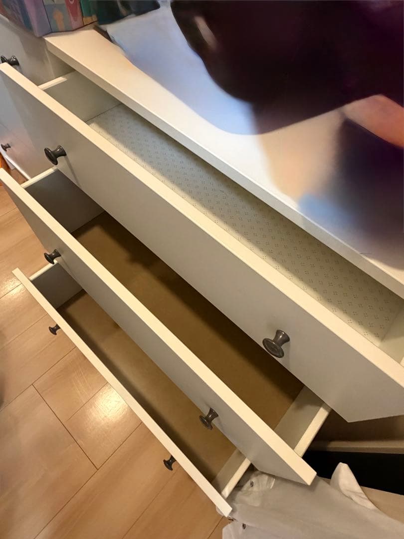 ホワイト 6引き出しチェスト　IKEA