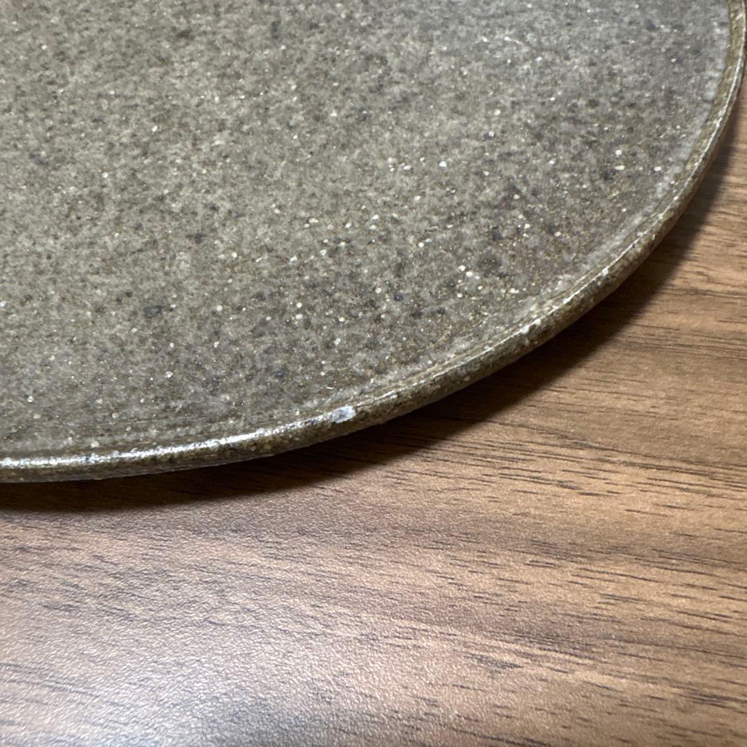 陶器風皿 4枚セット 約24cm 作家 平皿 フラットプレート