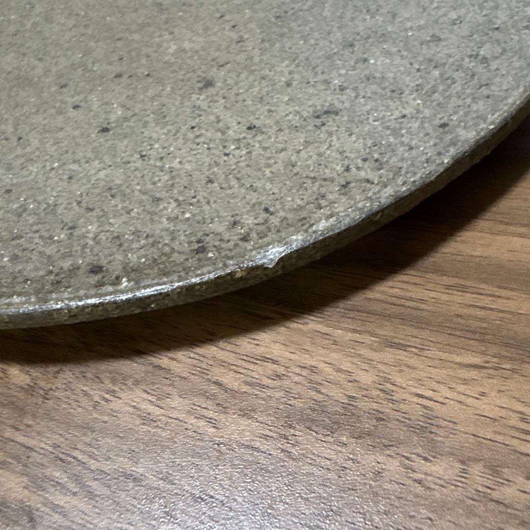 陶器風皿 4枚セット 約24cm 作家 平皿 フラットプレート