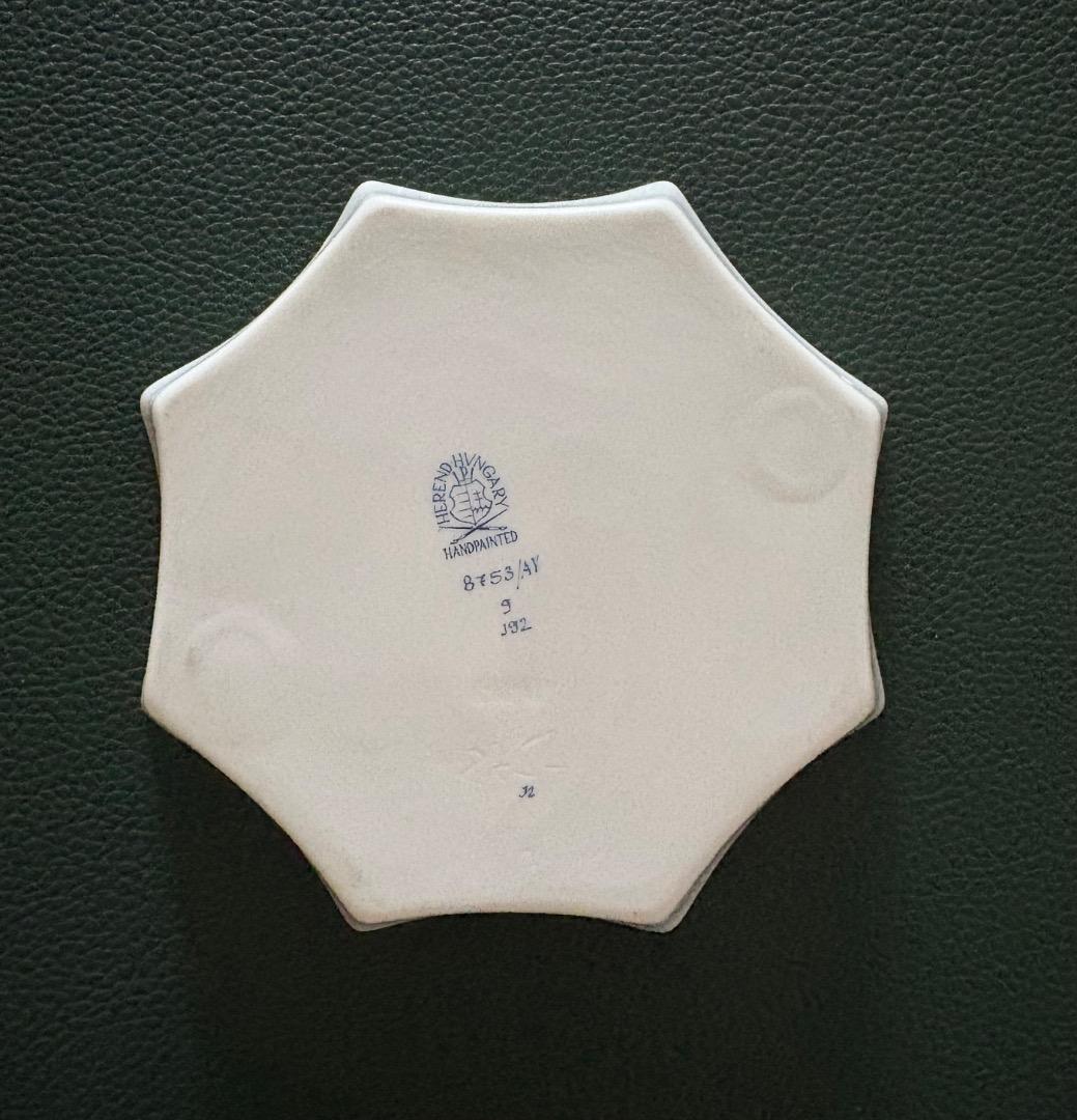 HERENDヘレンド 「アポニーグリーン」ハンドペイント小皿　＊最終お値下げ＊