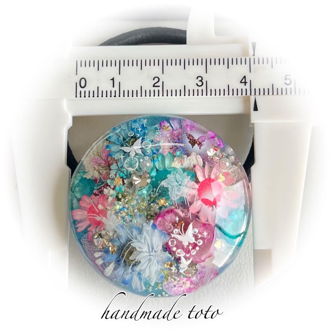 きろくん様 薄フラワーミックス ヘアゴム