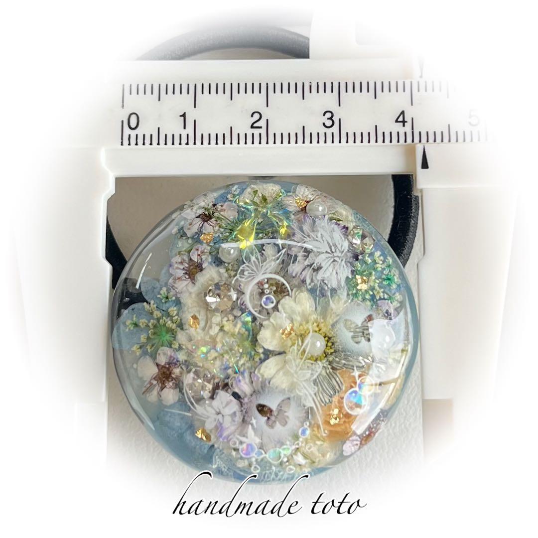 きろくん様 薄フラワーミックス ヘアゴム