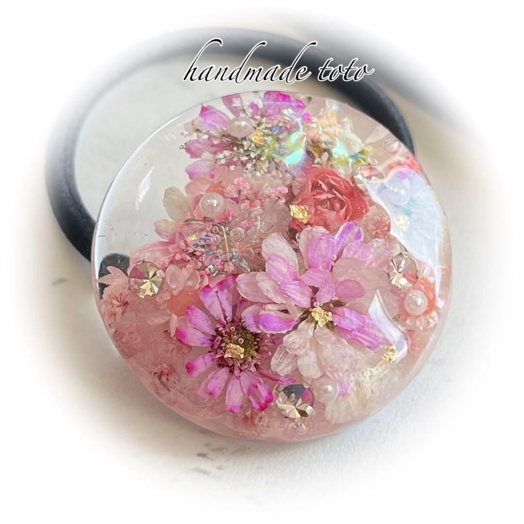 きろくん様 薄フラワーミックス ヘアゴム