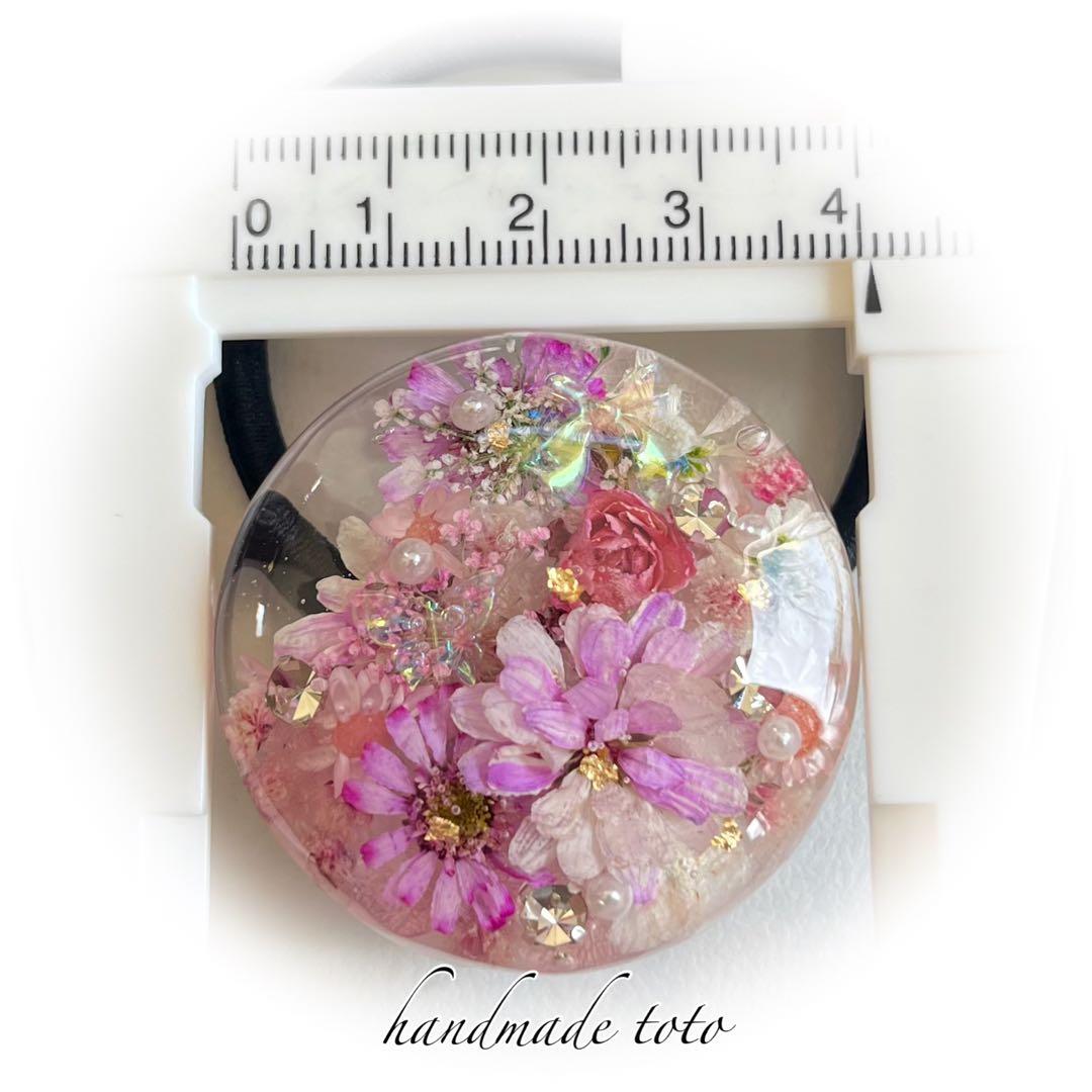 きろくん様 薄フラワーミックス ヘアゴム