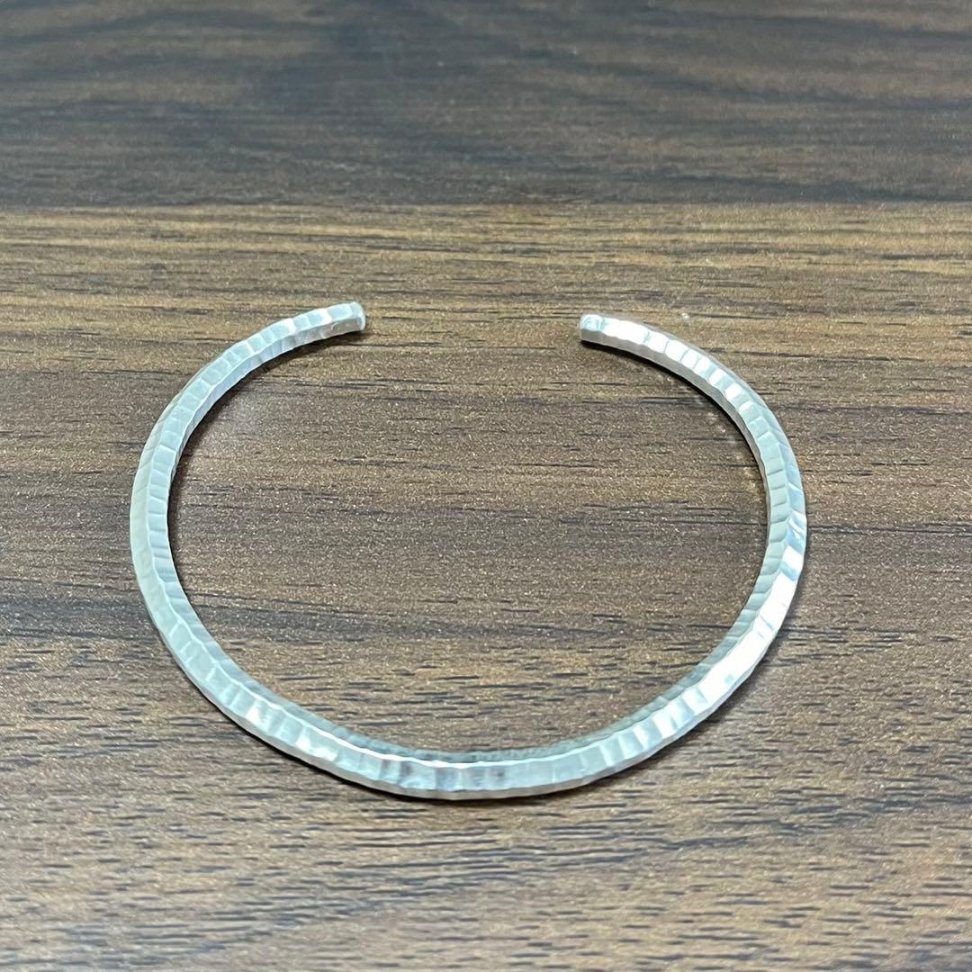 【新品・未使用】バングル　カレンシルバー　純度97％ カレン族