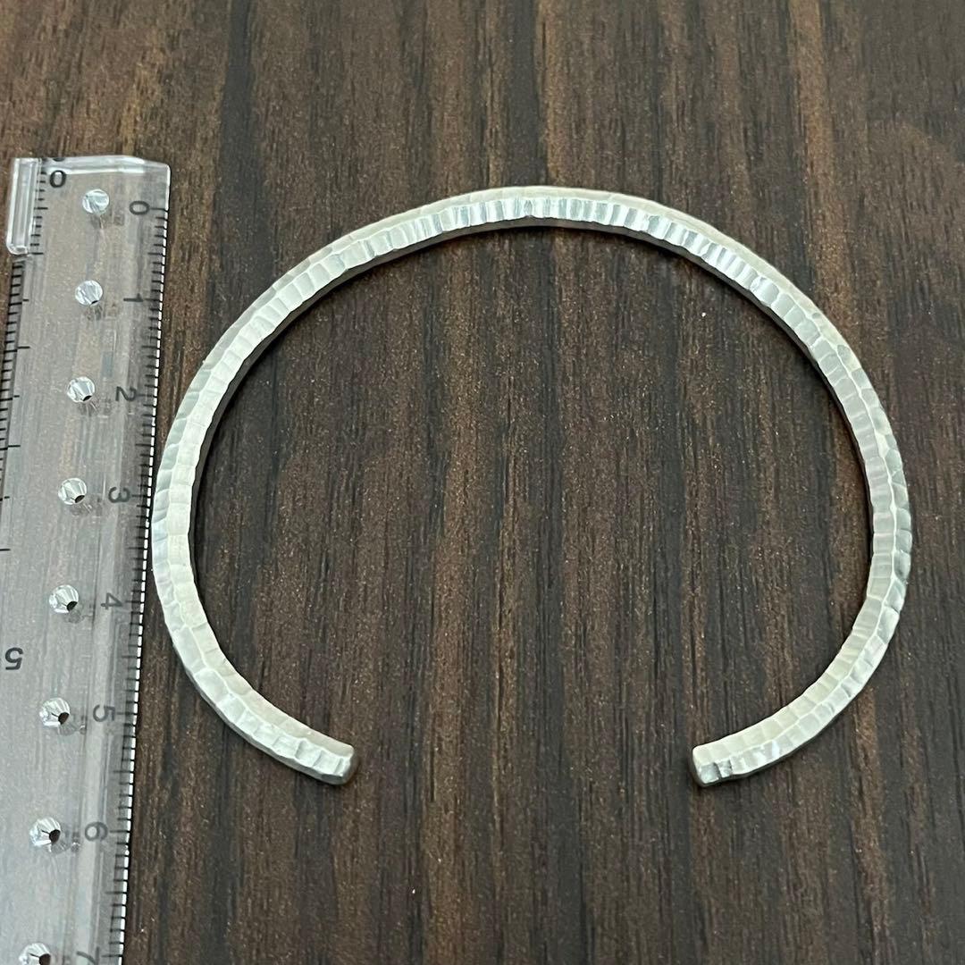 【新品・未使用】バングル　カレンシルバー　純度97％ カレン族