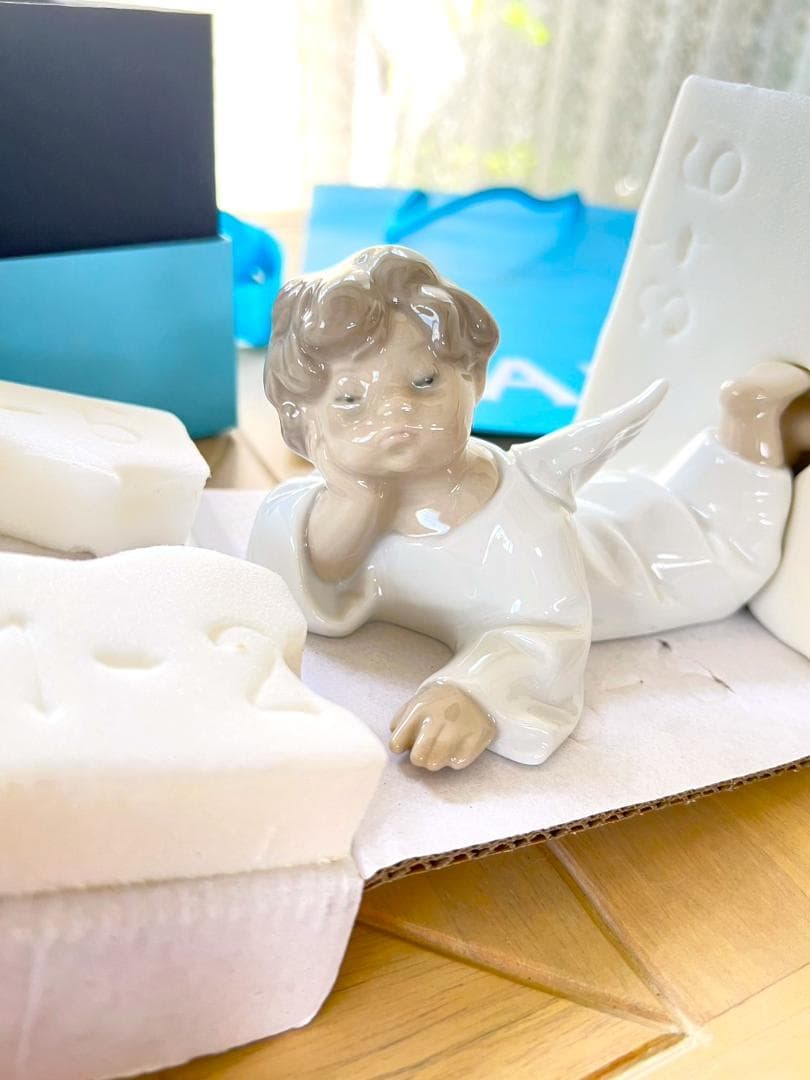 ★新品・未使用★ LLADRO リヤドロ　可愛いひと休み　天使　百貨店購入