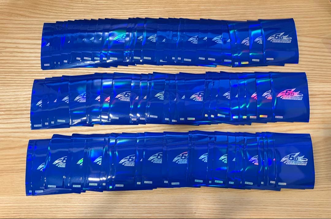 遊戯王　初期　スリーブ　公式　5d's ブルー　青　100枚　未使用