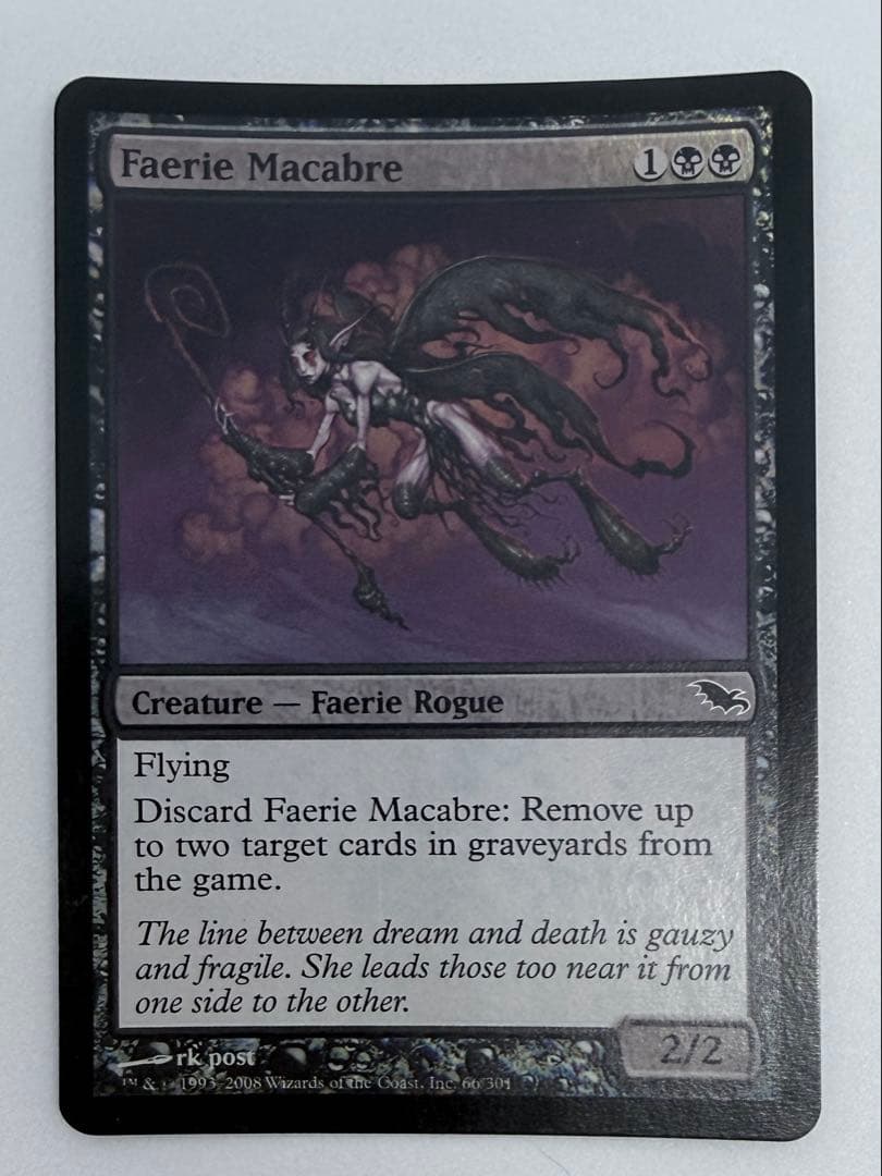 フェアリーの忌み者 初版 foil 英 Faerie Macabre 4枚セット