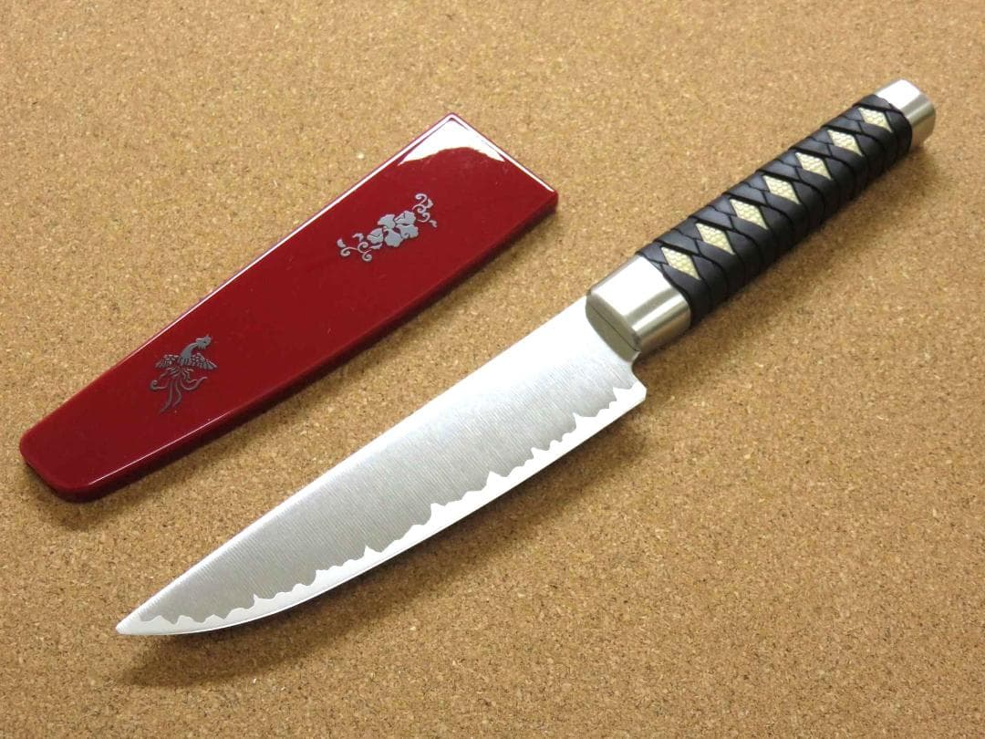 関の刃物 小三徳 名刀包丁 土方歳三 140mm 和泉守兼定 両刃 小形包丁