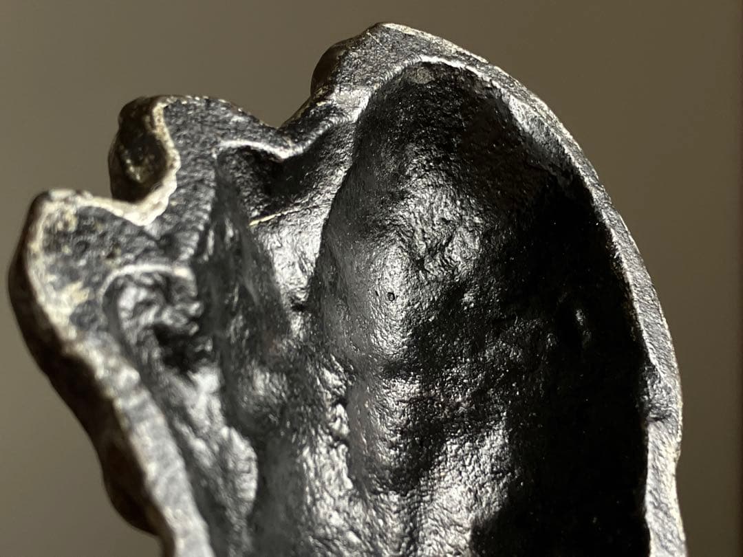 【古鉄 子宝祈願 うさぎ親子 オブジェ 約12㎝ 昭和初期頃】子孫繁栄縁起物置物