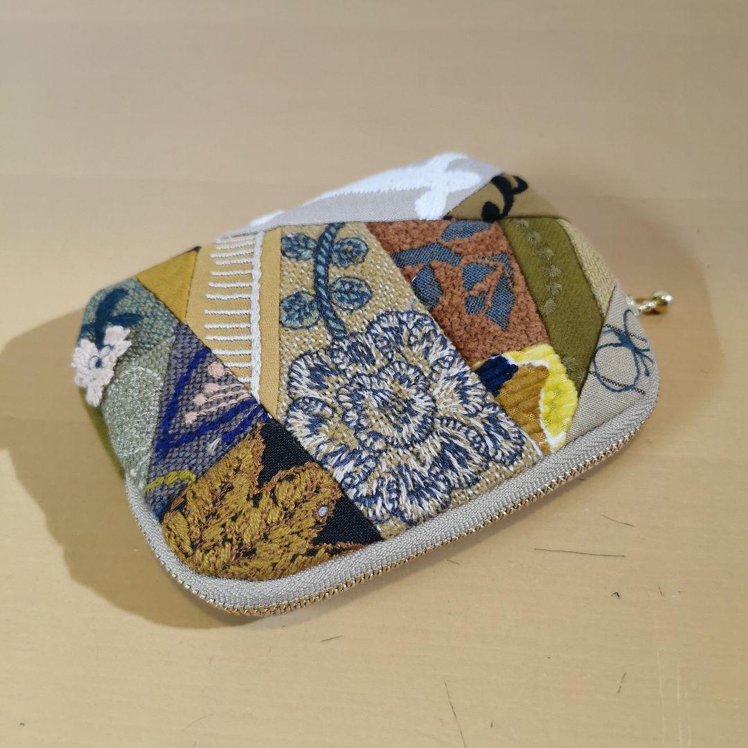 おまとめ品　ミナペルホネン　fun タンバリンdop赤　ハンドメイドポーチ