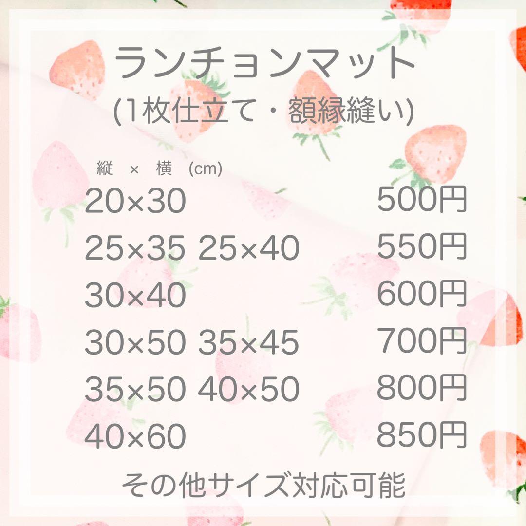 pieni lintu様　着替え袋　ランチョンマット4枚　巾着袋4枚