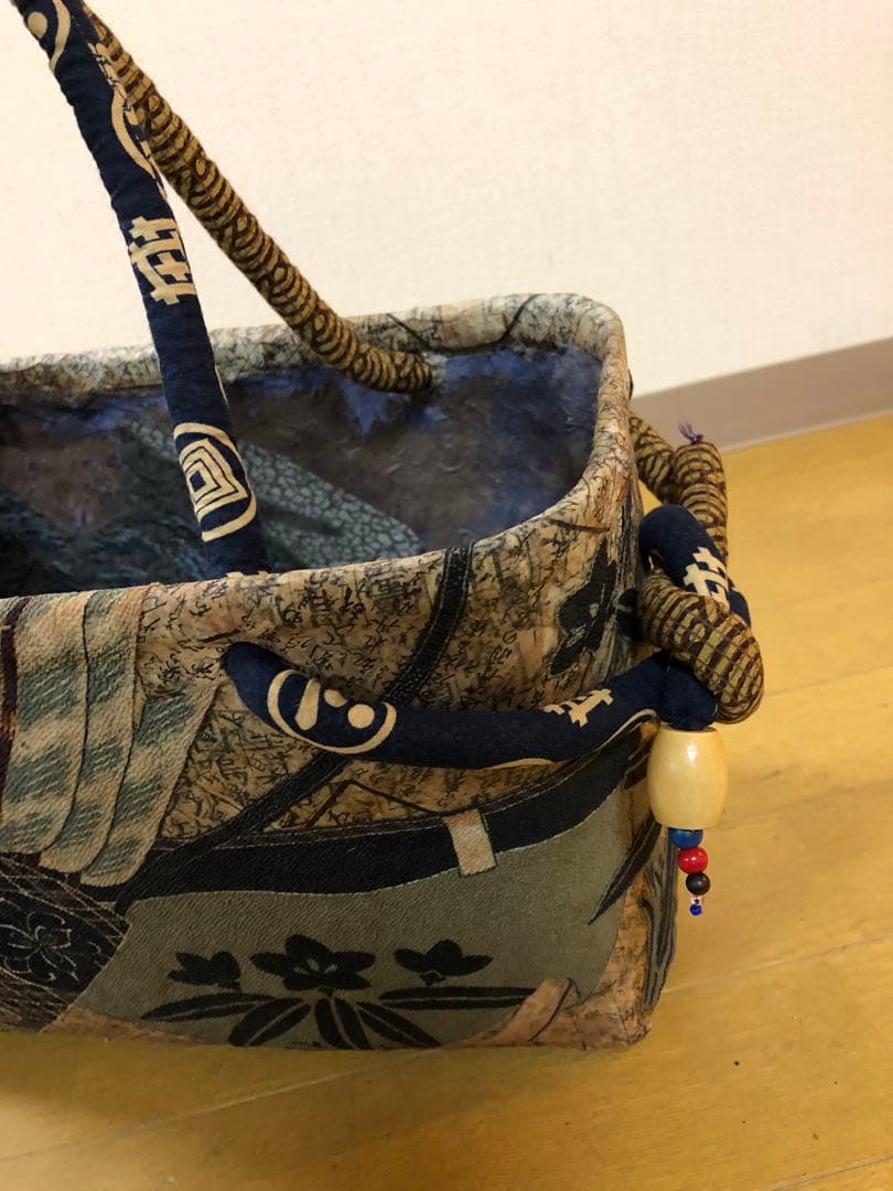 一閑張り いっかんばり カゴバッグ　未使用　 送料込み土日は更に値下げ中
