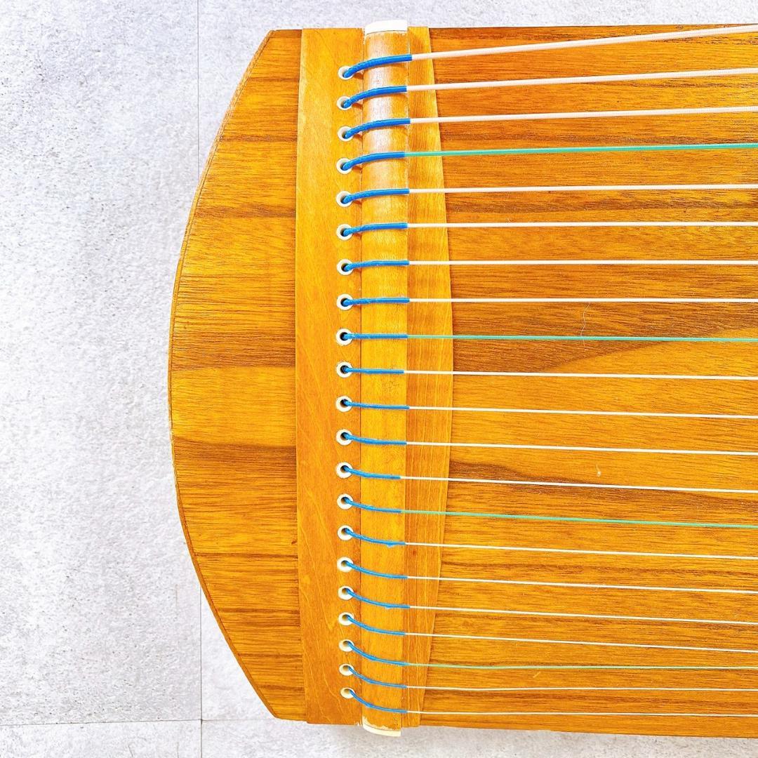筝 21弦 中国古筝 付属品あり ソフトケース付き