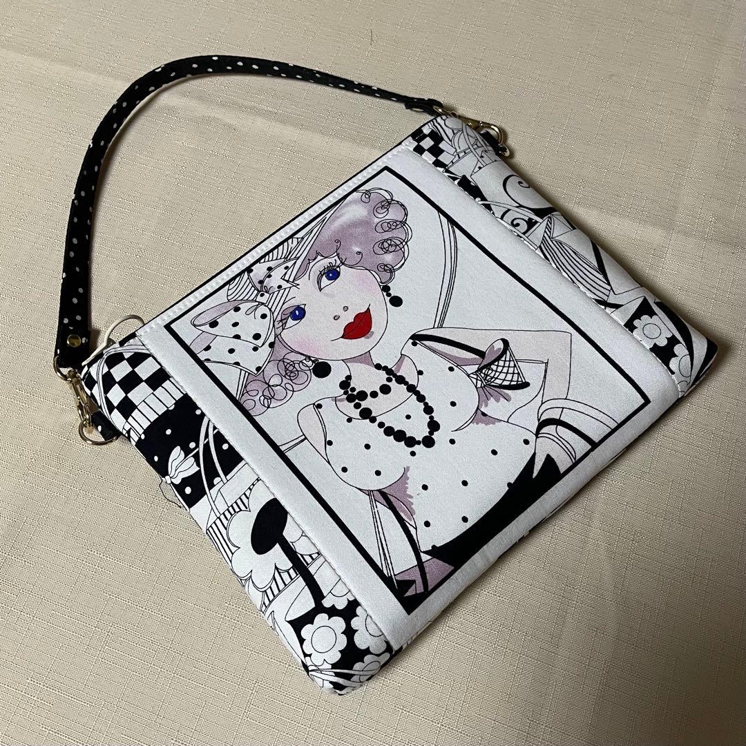 ♡Gone〜で20㎝ファスナーポーチ①♡ハンドメイド　ロラライハリス