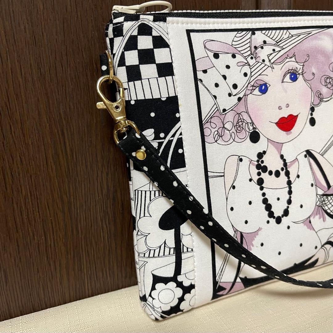 ♡Gone〜で20㎝ファスナーポーチ①♡ハンドメイド　ロラライハリス