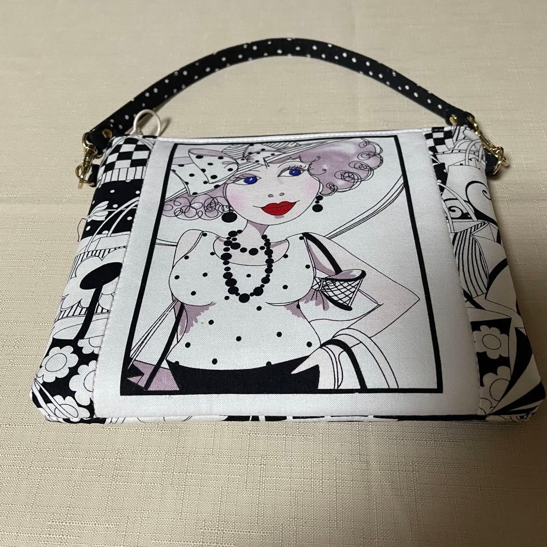 ♡Gone〜で20㎝ファスナーポーチ①♡ハンドメイド　ロラライハリス