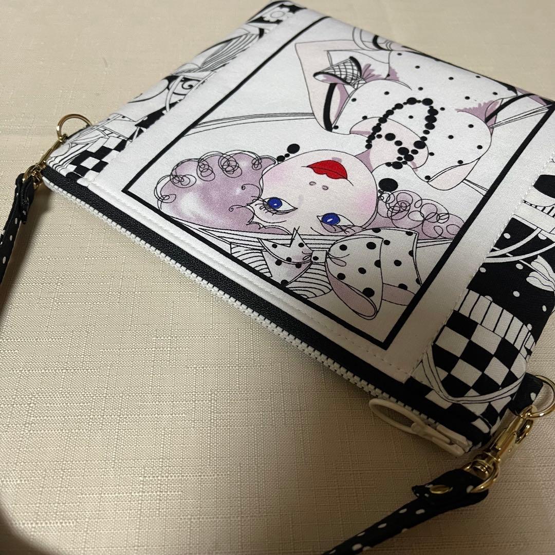 ♡Gone〜で20㎝ファスナーポーチ①♡ハンドメイド　ロラライハリス