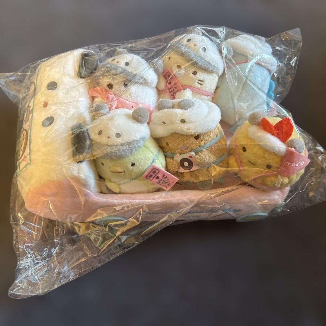 すみっコぐらしshop東京駅店限定 パンダ観光バスてのりぬいぐるみセット