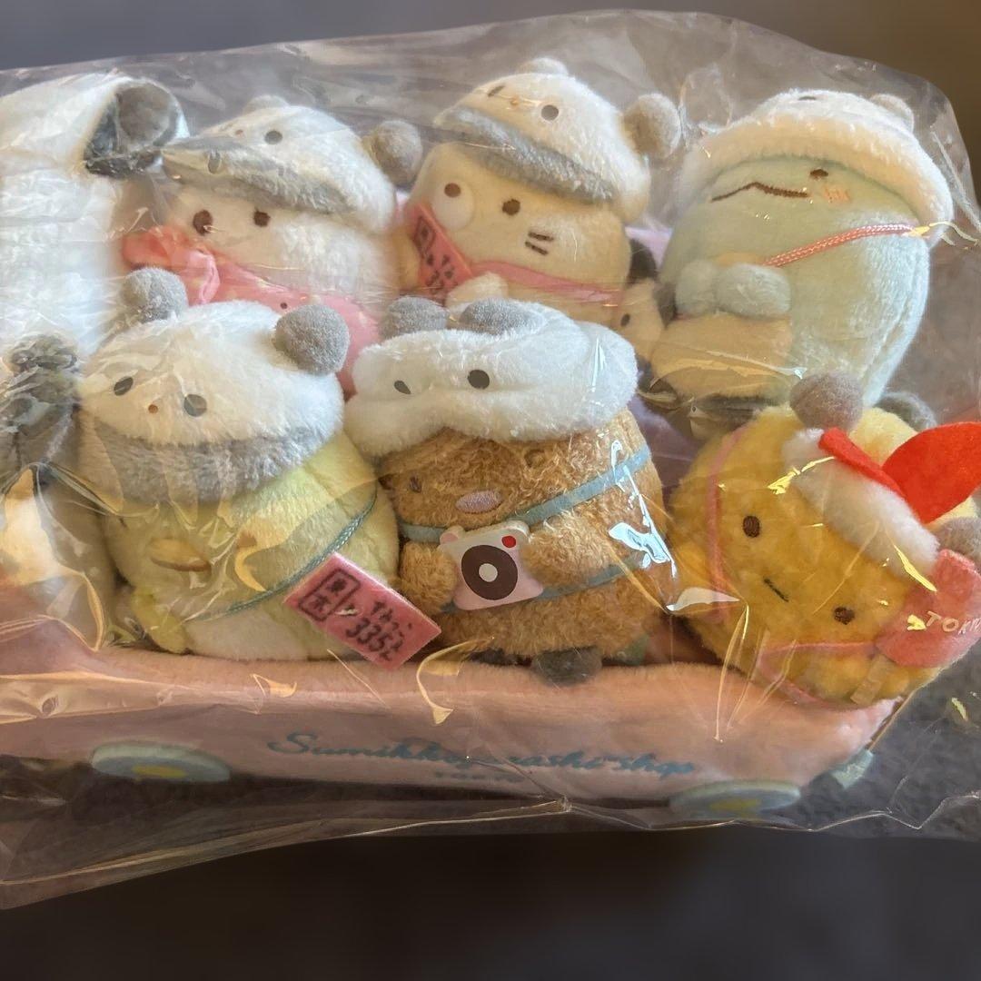 すみっコぐらしshop東京駅店限定 パンダ観光バスてのりぬいぐるみセット