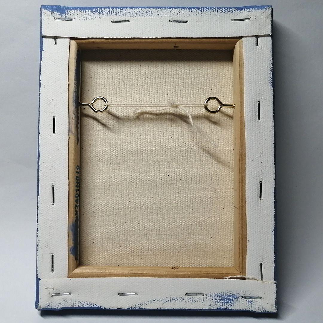 猫 絵画 青 原画 現代アート ドローイング アクリル 印象派 具象 動物