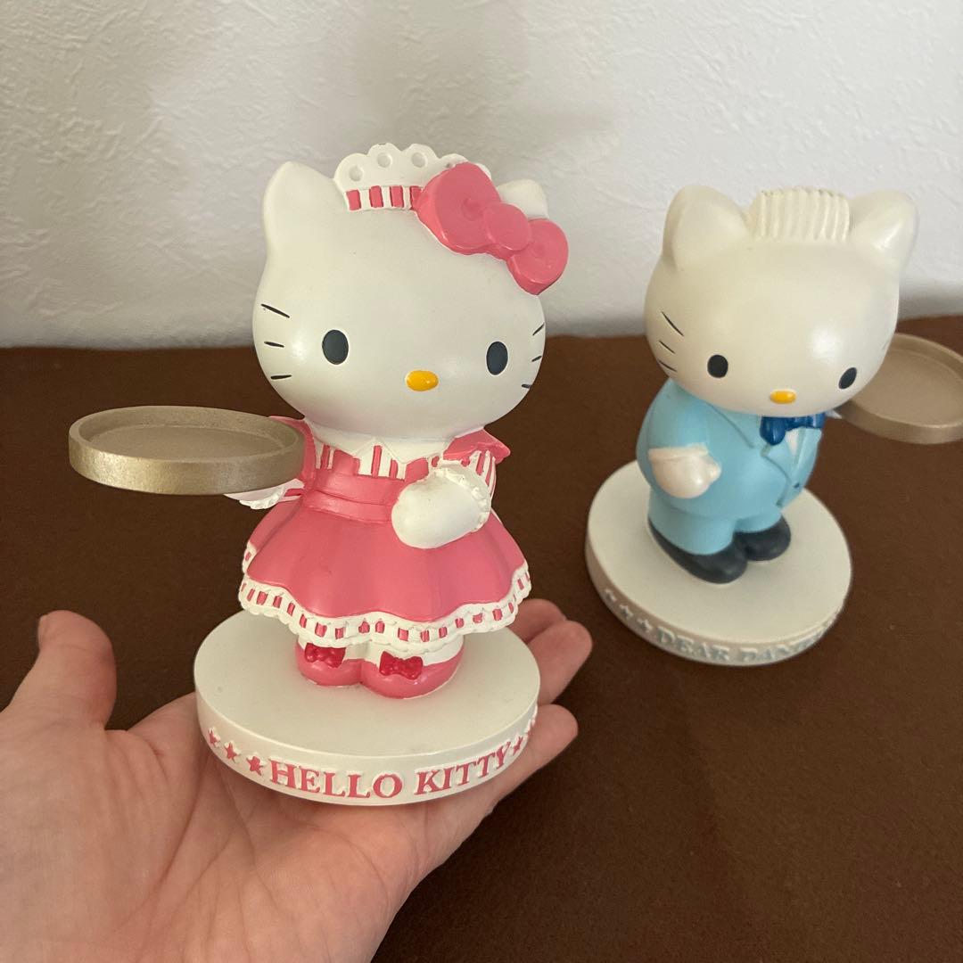 レア　キティ　ダニエル　陶器置物　フィギュア　サンリオ　2005年　レトロ　ペア