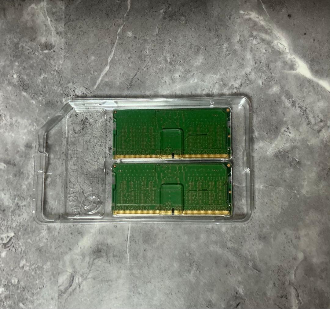 未使用 Micron DDR5 8GBx2枚 PC5 SODIMM 16GB