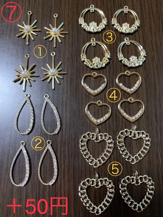 リボンチャーム イニシャルチャーム リングチャーム