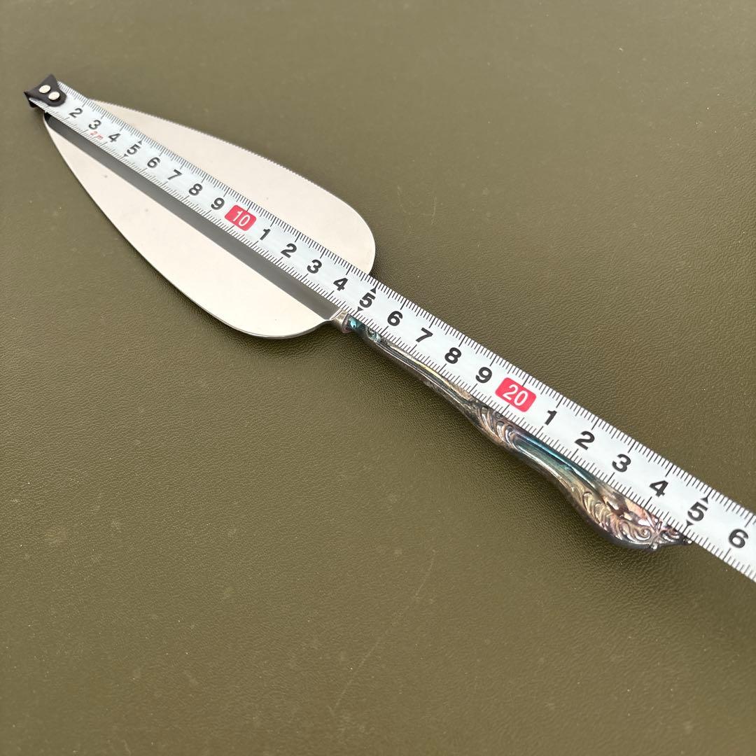 マッピン&ウェッブ　ケーキサーバー&フォーク6本　銀仕上げ　マッピンプレート