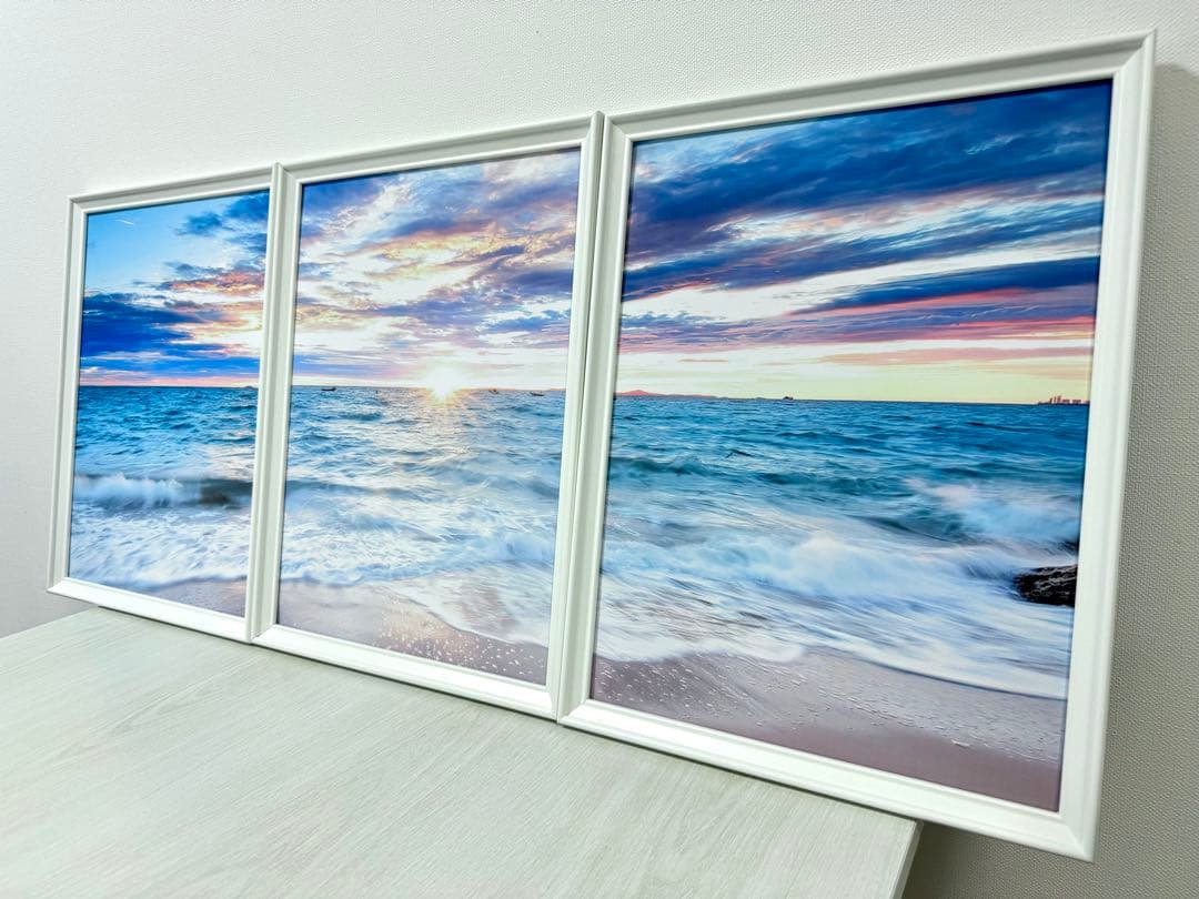 No.222フレーム付きキャンバスアート　オシャレ絵画　風景画　海絵画