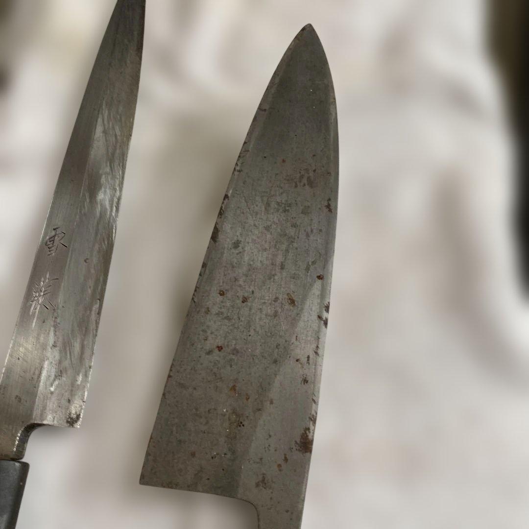 包丁セット 片刃　柳刃包丁 出刃包丁 木製ハンドル