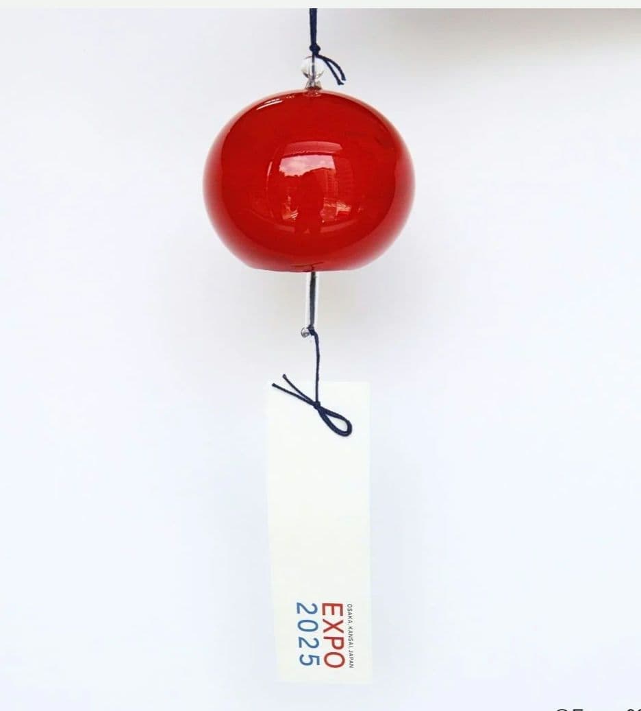 【新品】大阪関西万博 EXPO2025 江戸風鈴 麻の葉　こみゃく風鈴