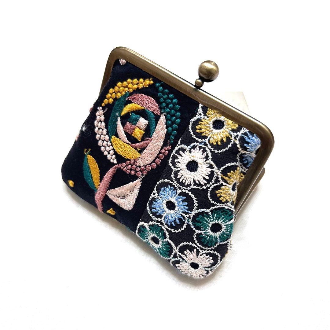 ミナペルホネン　ハンドメイド　がま口⭐️sandrose piha ⭐️財布　ポーチ