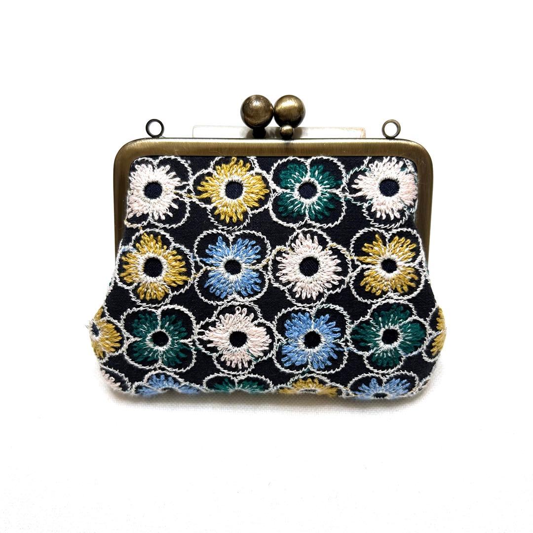 ミナペルホネン　ハンドメイド　がま口⭐️sandrose piha ⭐️財布　ポーチ