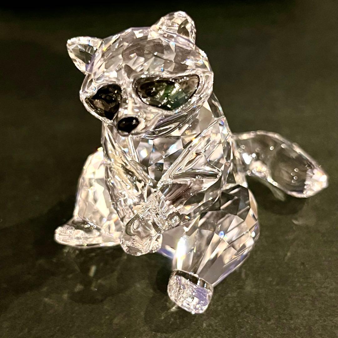 廃盤Swarovski フィギュリン ラクーン♡アライグマ 置物