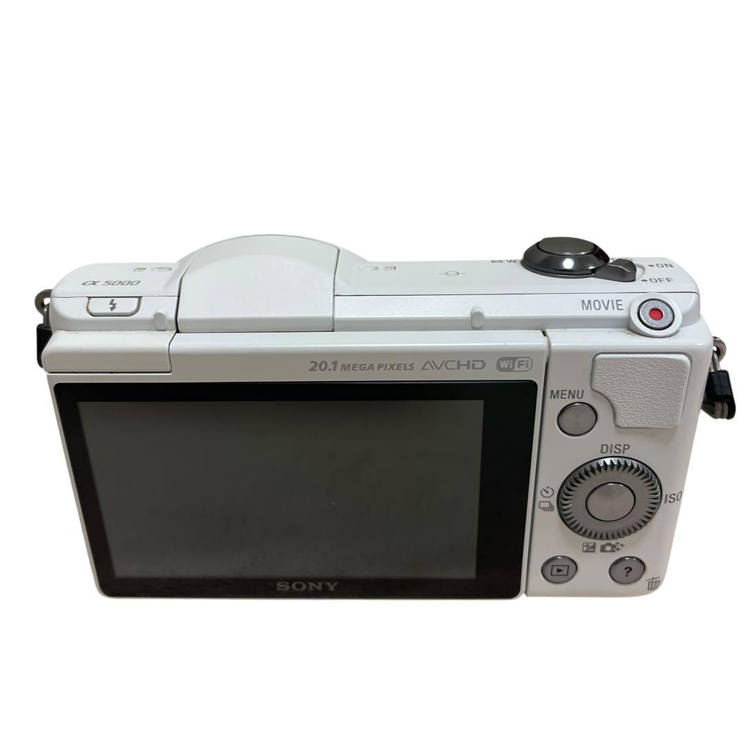 SONY α5000 レンズキット ホワイト軽量 初心者　ミラーレス