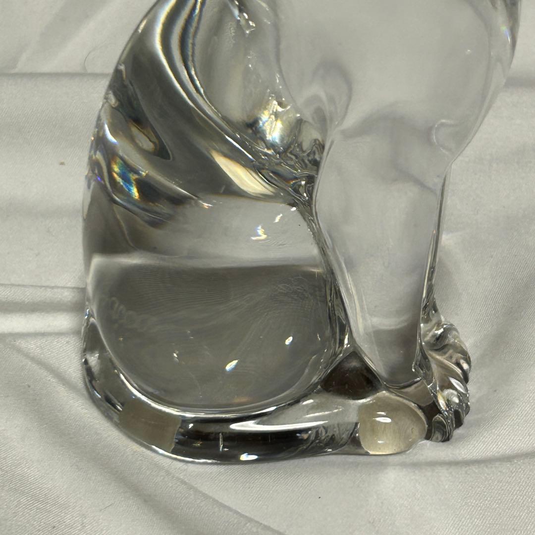 バカラ　エジプシャンキャット　フィギュリン　猫　クリスタル　置物