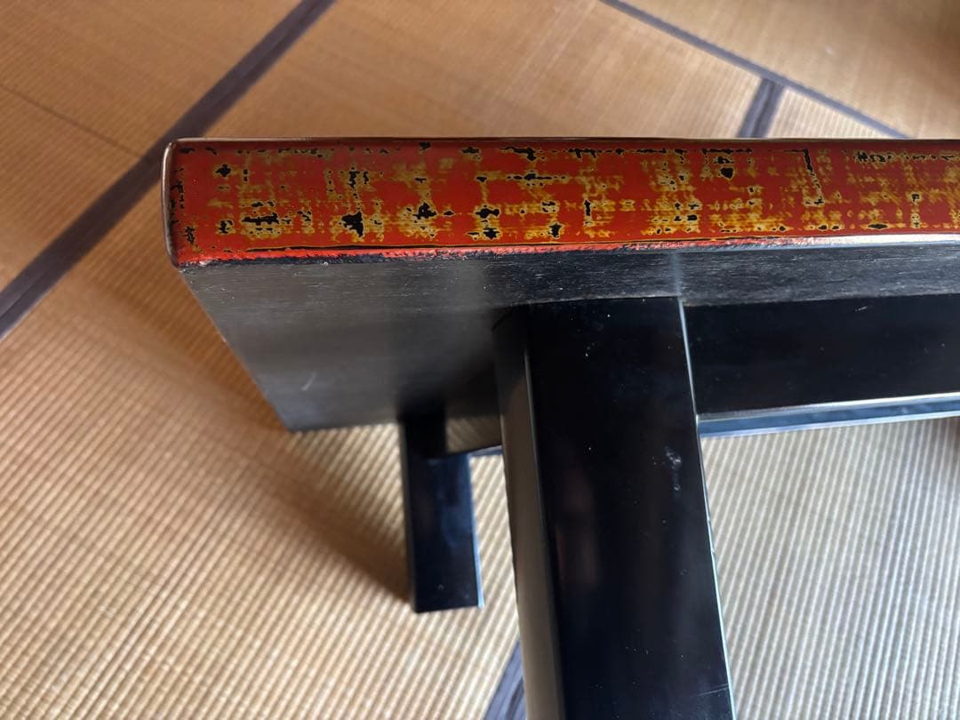 座卓　大型　塗り　昭和